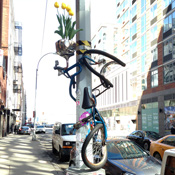 twisted bicycle planter