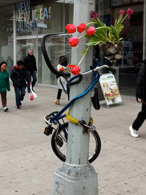 twisted bicycle planter